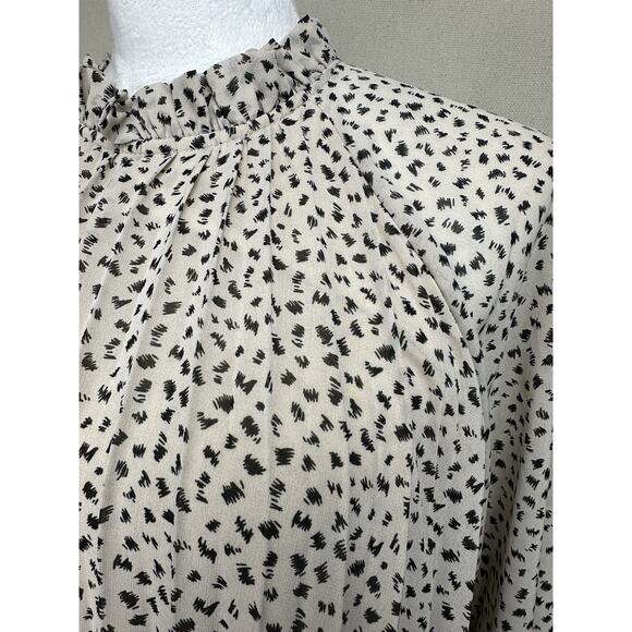 Women’s MIDI Dress Sz M Long Sleeves 100% Polyester Lined Accordion Pleats - Picture 5 of 16